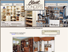 Tablet Screenshot of closetconceptsofgr.com